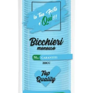 BICCHIERI MONOUSO CELESTI 200CC CF50PZ