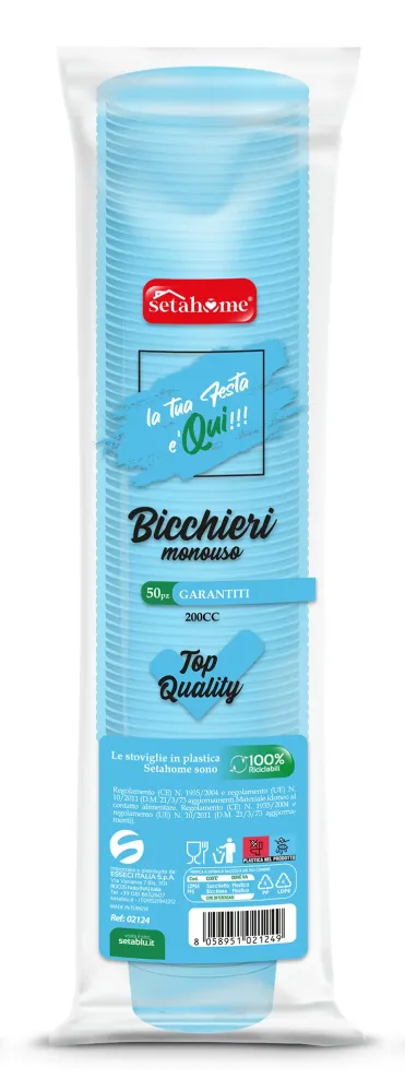 BICCHIERI MONOUSO CELESTI 200CC CF50PZ