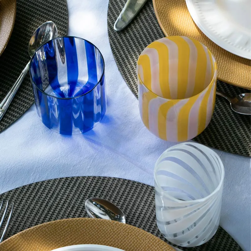 6 bicchieri Murano CASTELLO Net - Blu