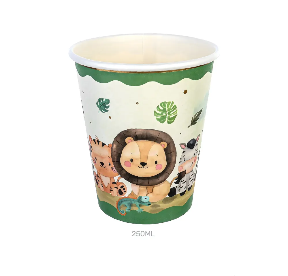 Bicchieri Party Jungle 250ml 8pz