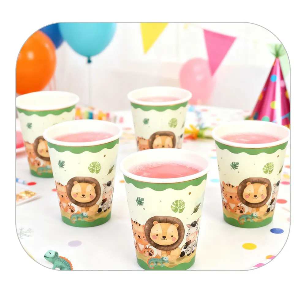 Bicchieri Party Jungle 250ml 8pz