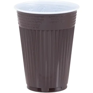 Bicchieri plastica marroni 180 ml 100 pz