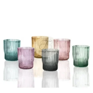 Bicchieri plissè set 6 pezzi Brandani