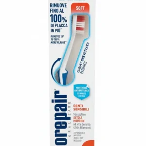 Biorepair Spazzolino Curve Morbido | Tecnologia SELF CLEANING POLYMER | Denti e Gengive Sensibili | 4.554 Setole Deep Clea...