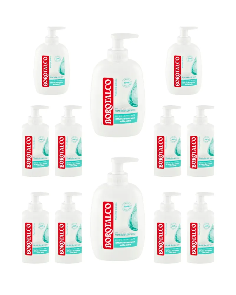 BOROTALCO Sapone Liquido Antibatterico Muschio Bianco 250 Ml