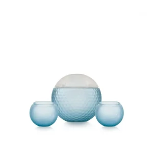 BOTTIGLIA LIQUORI CON 2 BICCHIERI BUBBLE