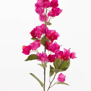 Bouganville fiore fucsia artificiale ramo con foglie 100 cm enzo de gasperi