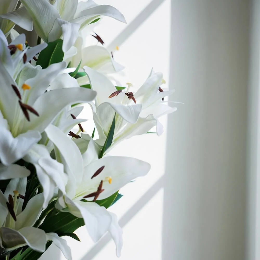 Bouquet di fiori artificiali di lys