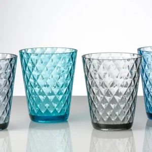 BRUNNER DIAMOND SET DI BICCHIERI DA 4PZ ALTAMENTE RESISTENTI