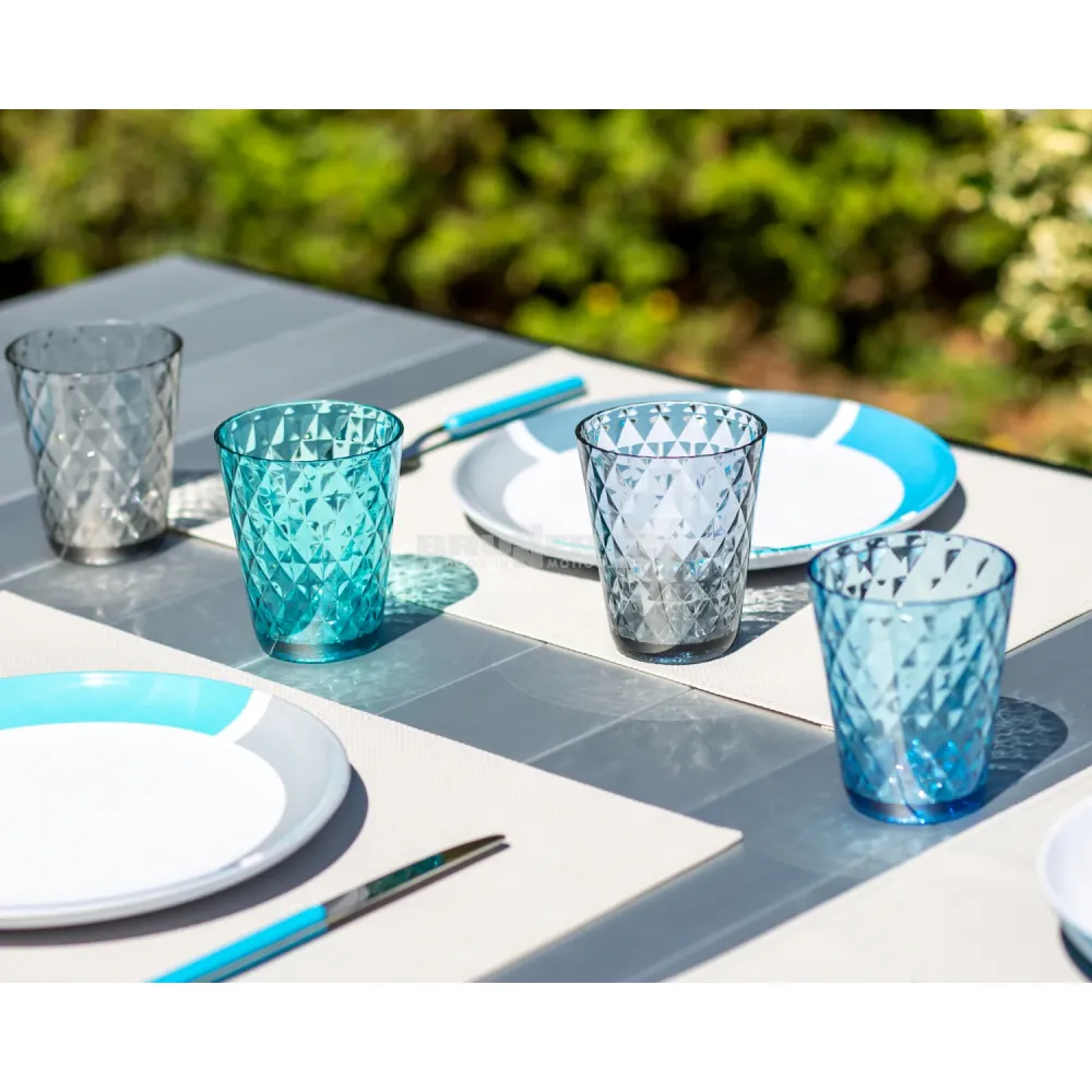 BRUNNER DIAMOND SET DI BICCHIERI DA 4PZ ALTAMENTE RESISTENTI