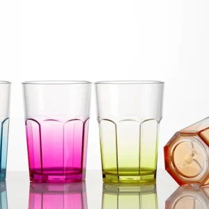 BRUNNER OCTOGLASS SET DI BICCHIERI DA 4PZ RESISTENTI E CON FONDO ANTISCIVOLO