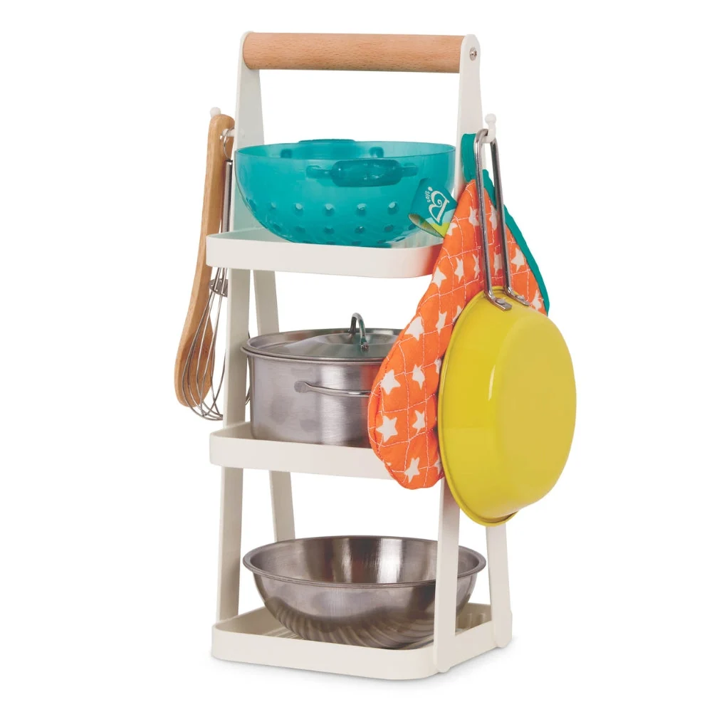 B.Toys Set di stoviglie per bambini con supporto