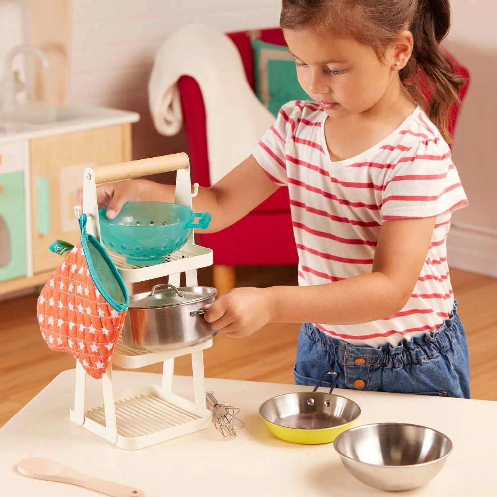 B.Toys Set di stoviglie per bambini con supporto