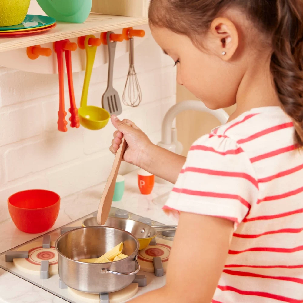 B.Toys Set di stoviglie per bambini con supporto