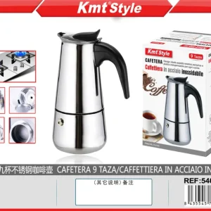 CAFFETTIERA INOX 9 TAZZE 2PZ