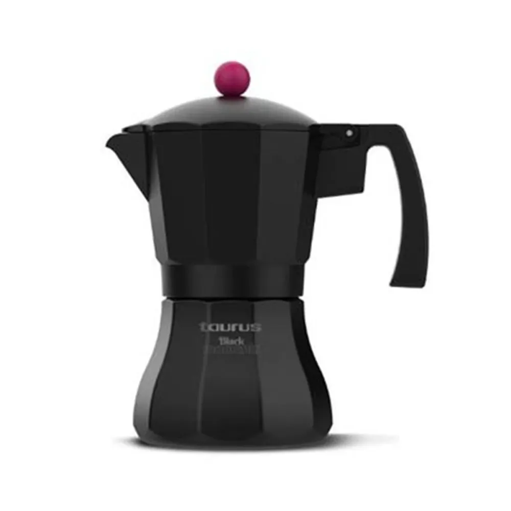Caffettiera Italiana Taurus KCP9006I 6T Nero Alluminio 6 Tazze
