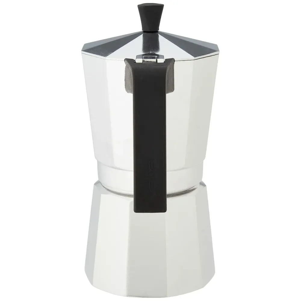 Caffettiera Italiana Valira VITRO 9T Argentato Alluminio 9 Tazze