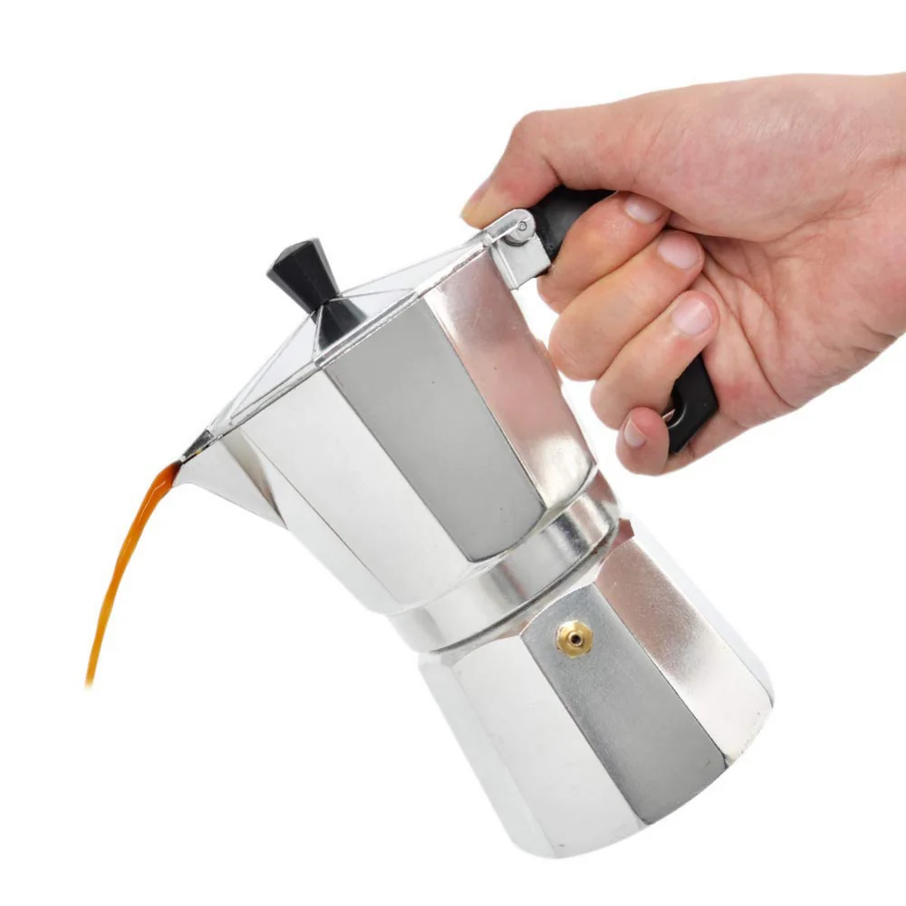 CAFFETTIERA MACCHINA PER CAFFÈ MOKA CAFFETTIERA CLASSICA CUBANA 9 TAZZE ALLUMINIO
