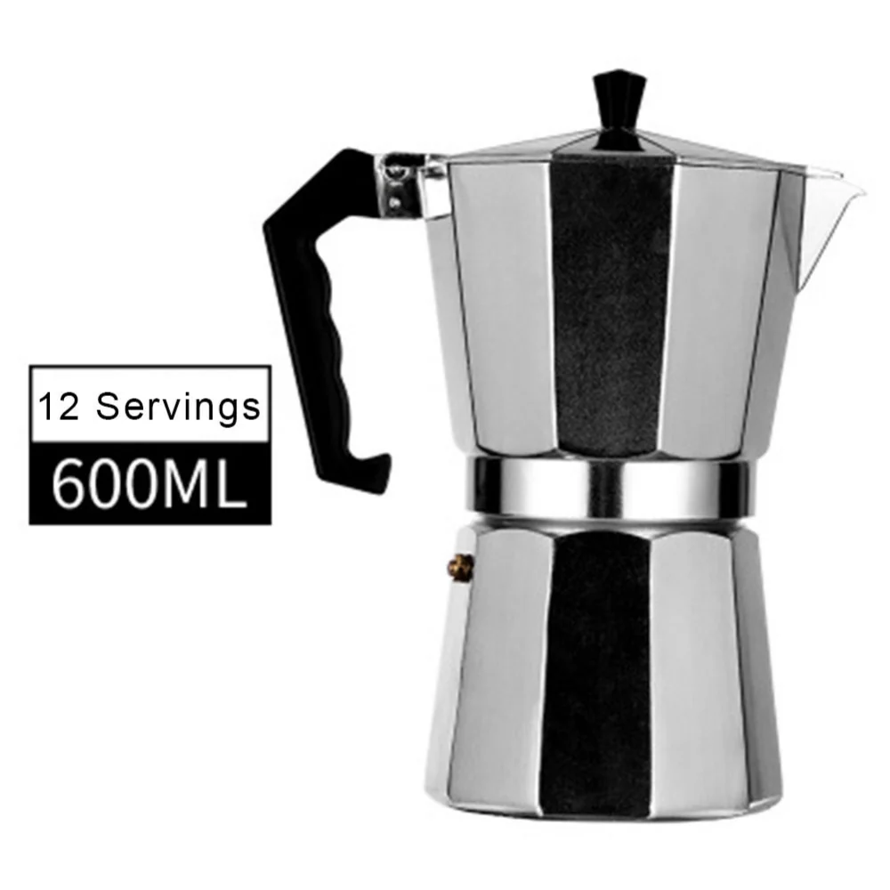 CAFFETTIERA MACCHINA PER CAFFÈ MOKA CAFFETTIERA CLASSICA CUBANA 12 TAZZE ALLUMINIO