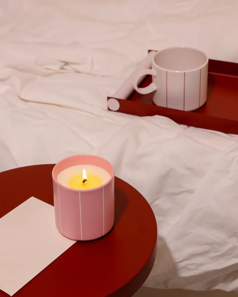 Candela profumata tazza di porcellana Pyjamas