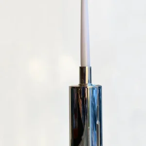 Candeliere alto placcato argento minimal ed elegante