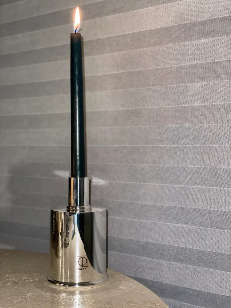 Candeliere design placcato argento elegante e raffinato
