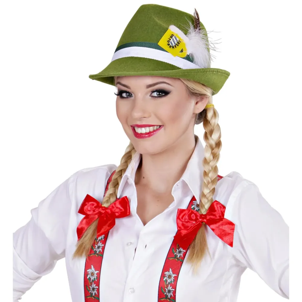 CAPPELLO BAVARESE CON PIUMA E BOCCALE
