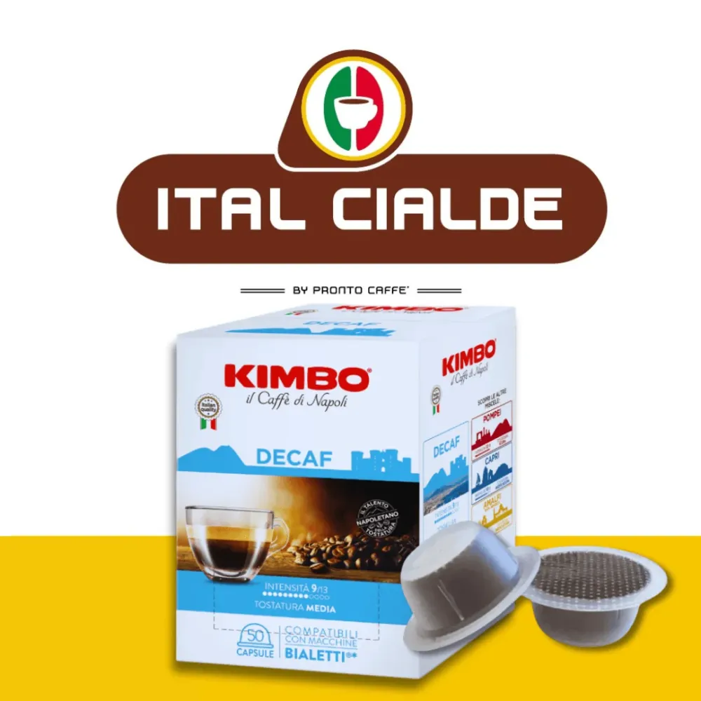 50 Capsule Bialetti Caffè Kimbo Decaf