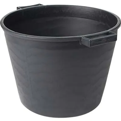 Cassa Porta Macerie Ics - Fondo Tondo Pe Nero Cm 40 H.Cm 30 Litri 25- 5 Pezzi