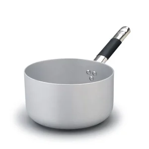 Casseruola Alta Alluminio 3mm Cm.24 1 Manico Cool Fondo Induzione 8mm