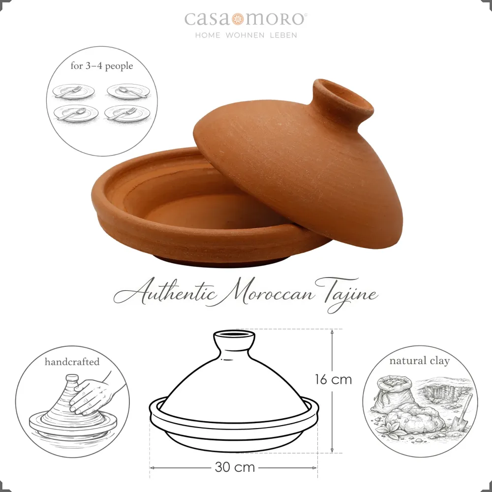 Casseruola di argilla – Tagine 30 cm