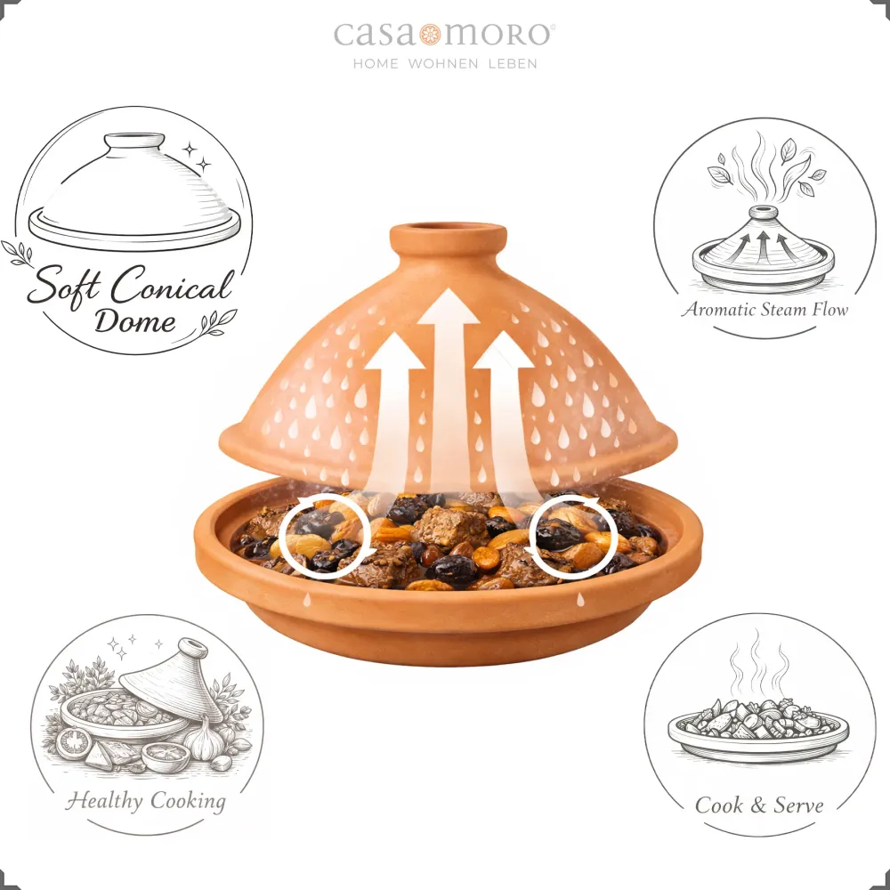 Casseruola di argilla – Tagine 30 cm