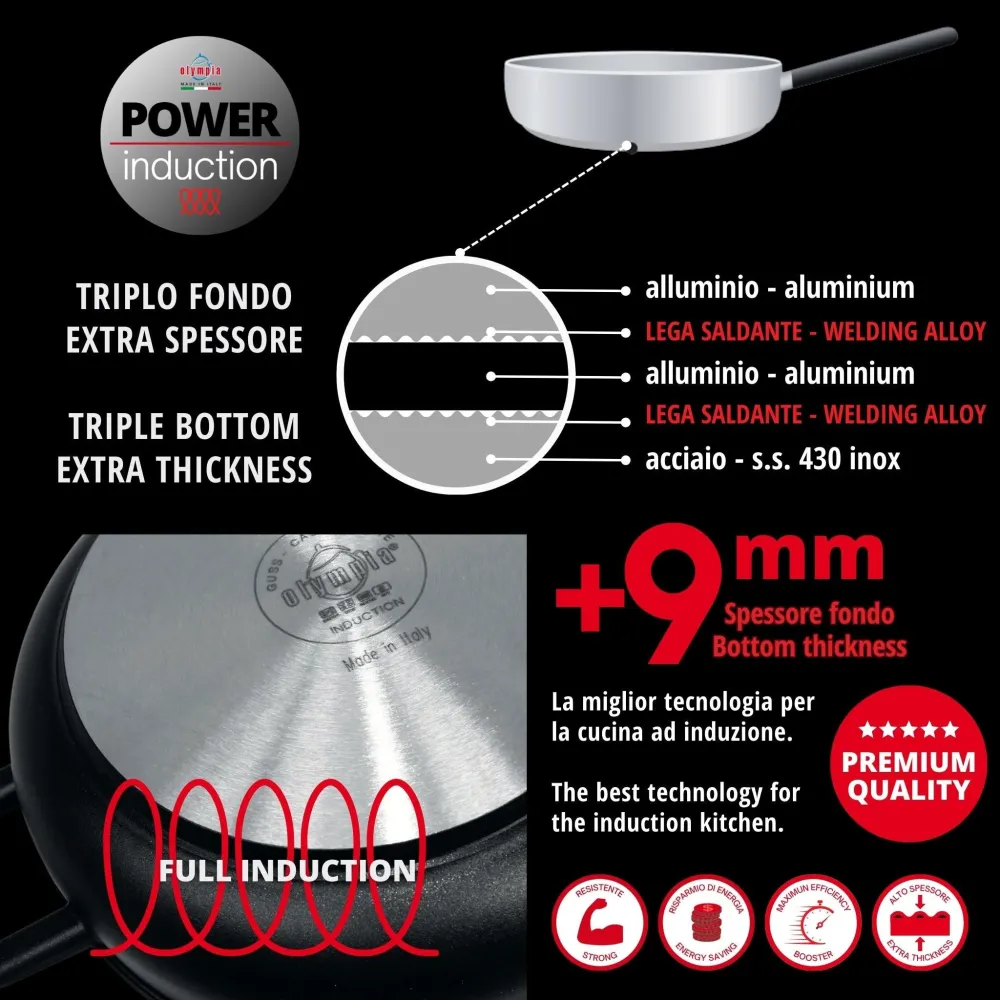 Casseruola 1 Manico Diamant Plus Induction Alluminio Pressofuso 16 cm