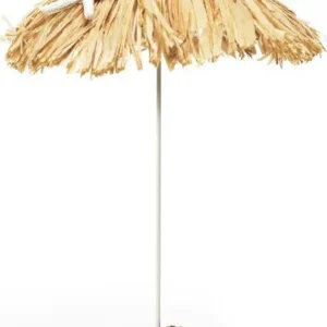 Centrotavola forma di Ombrellino paglia ideale per festa tema ø 22 cm.