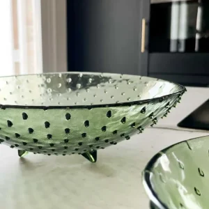 Centrotavola Medio Con Design Goccia Rilievo Verde Chiaro