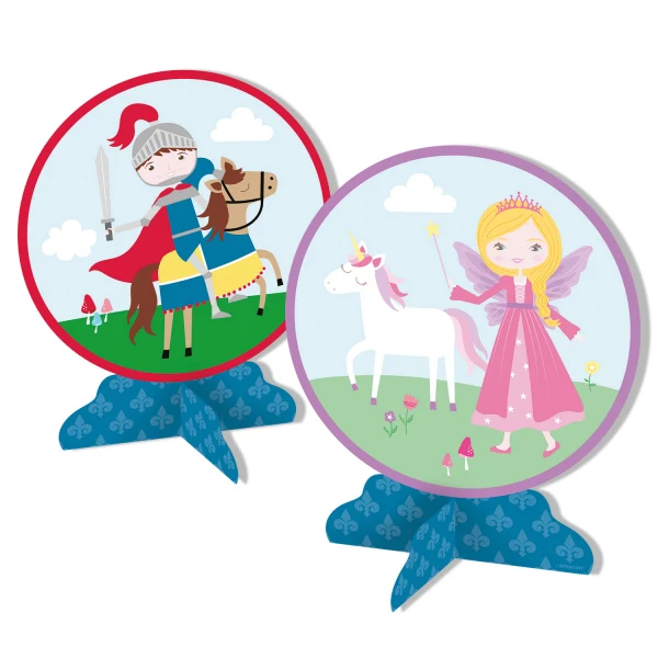 Centrotavola per feste di cavalieri e principesse, 1 pezzo.