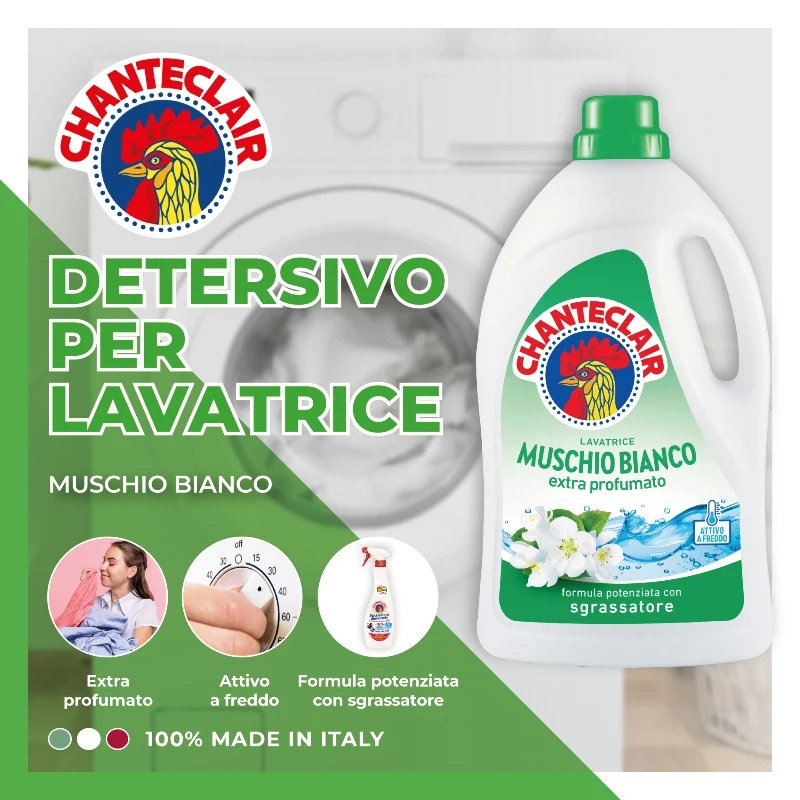 CHANTECLAIR LAVATRICE MUSCHIO BIANCO 28 LAV.
