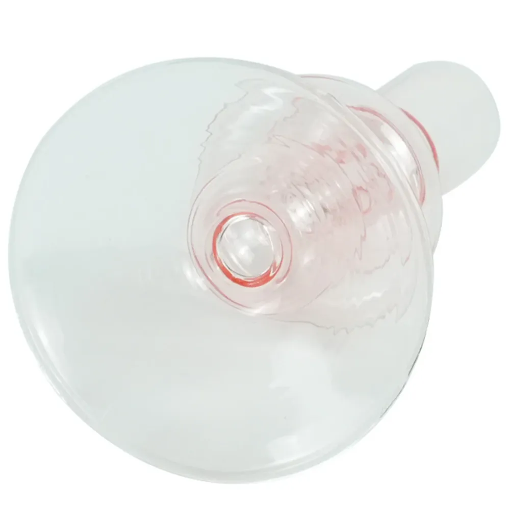 Chicka portacandela vetro rosa 21 cm