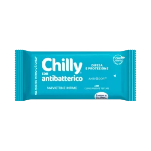 Chilly con Antibatterico Salviettine Intime Difesa e Protezione | Formula con Timo e Salvia | pH5 Clinicamente Testato | T...