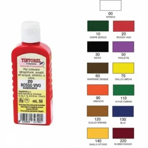 Colorante Universale Concentrato Tintorel- N.70 Ml.50 Giallo Limone - 12 Pezzi