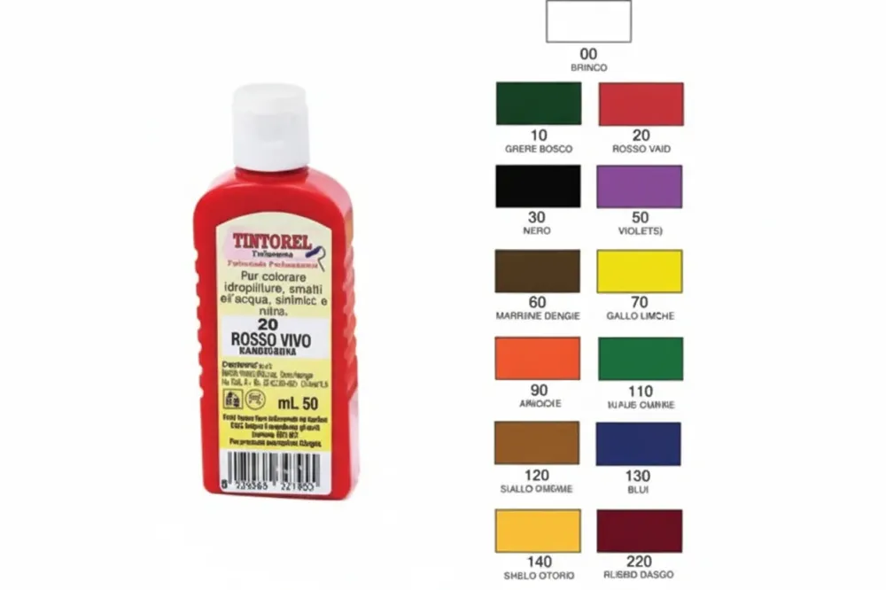 Colorante Universale Concentrato Tintorel- N.70 Ml.50 Giallo Limone - 12 Pezzi