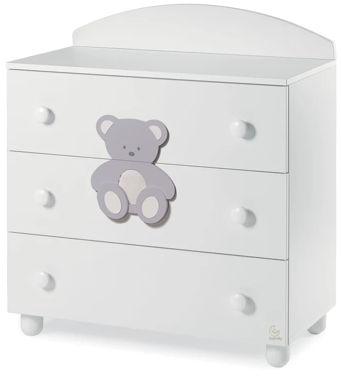 Comò Italbaby Peluche Grigio