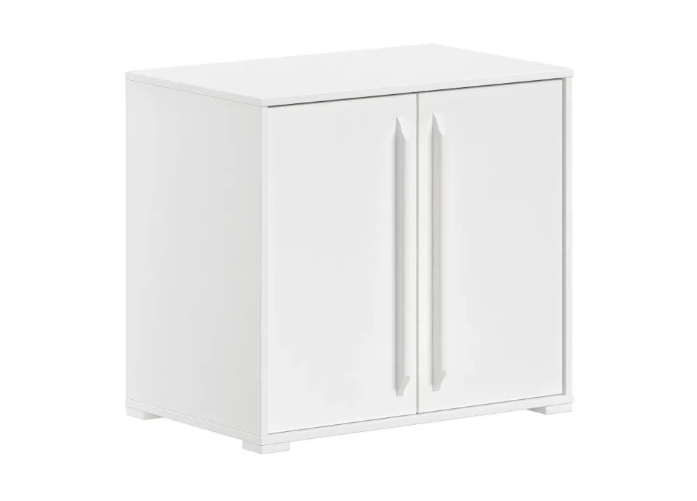 Comò SAM 2 porte per letto mezza altezza bianco