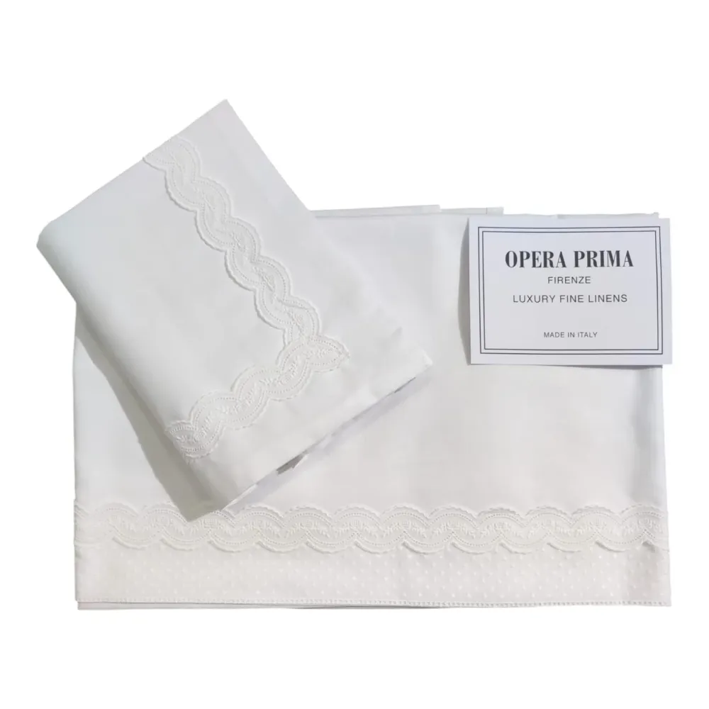 Completo Lenzuola Culla Baby Pois Opera Prima