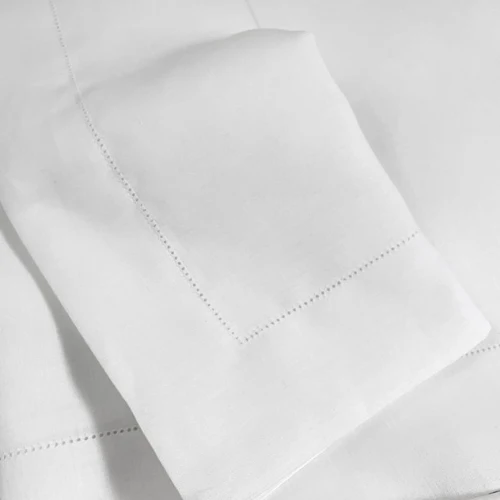 Completo Lenzuola Matrimoniale con Orlo Giorno Bianco