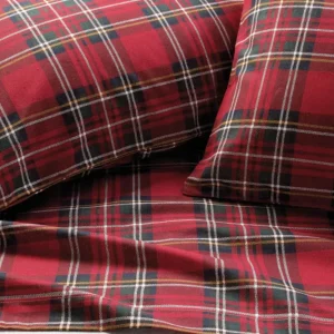 Completo letto FLANELLA matrimoniale TARTAN