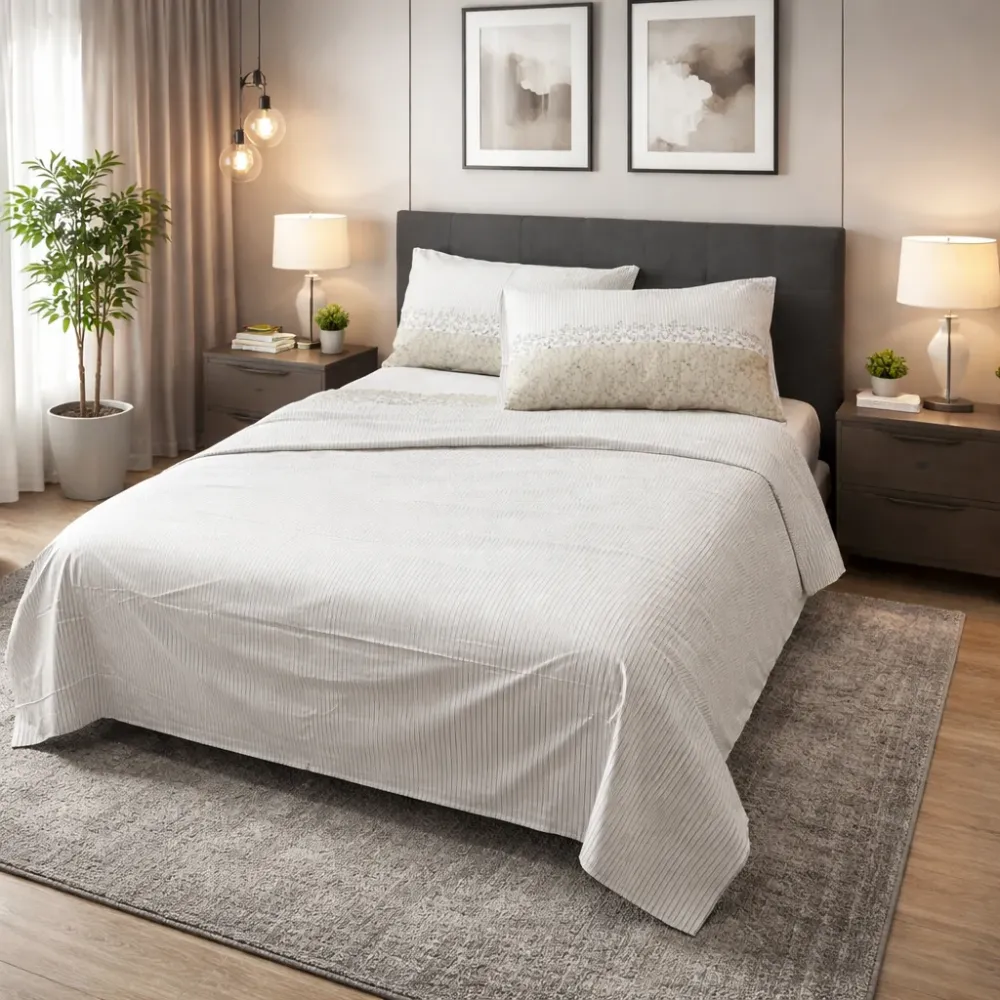 Completo letto Matrimoniale Lavanda Beige