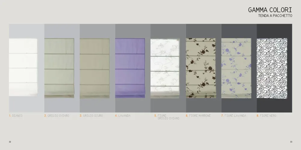 CONCEPT DECOR - TENDA PACCHETTO CON BINARIO INCLUSO COLORE GRIGIO CON FIORE 120X175