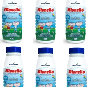 Confezione 6x Latte Sterilfarma Monello Latte Liquido 6x500ml Tappo Blu Gusto Corposo Con Crema Di Latte E Miele