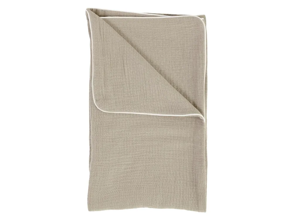Coperta per bebè mussola beige